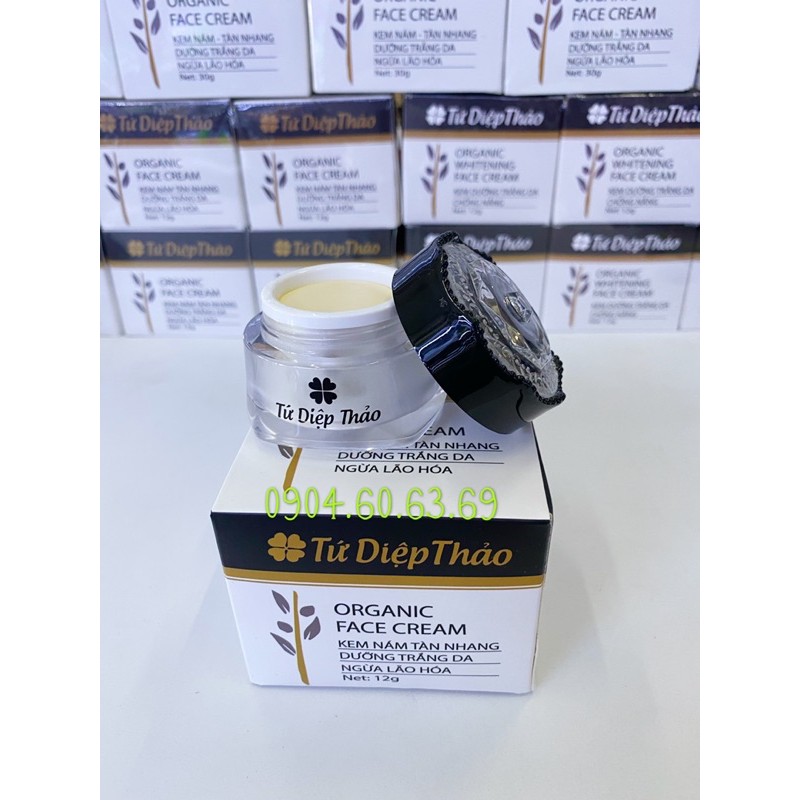 Kem Nám Tàn Nhang Dưỡng Trắng Da Ngừa Lão Hoá 12g TỨ DIỆP THẢO