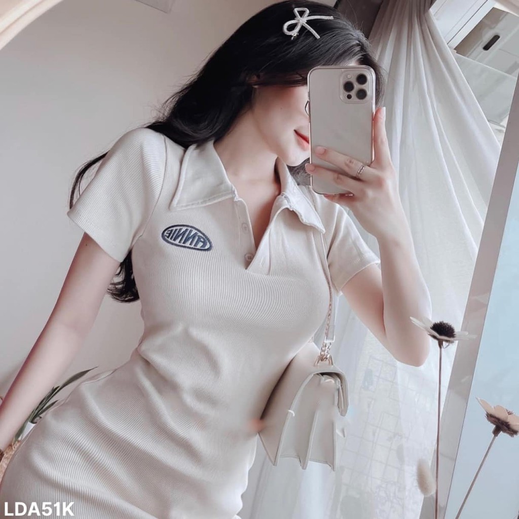 (MẪU MỚI-HÀNG CÓ SẴN) ĐẦM BODY CỔ BẺ THÊU CHỮ❤️CHIBEST_LDA51K | BigBuy360 - bigbuy360.vn