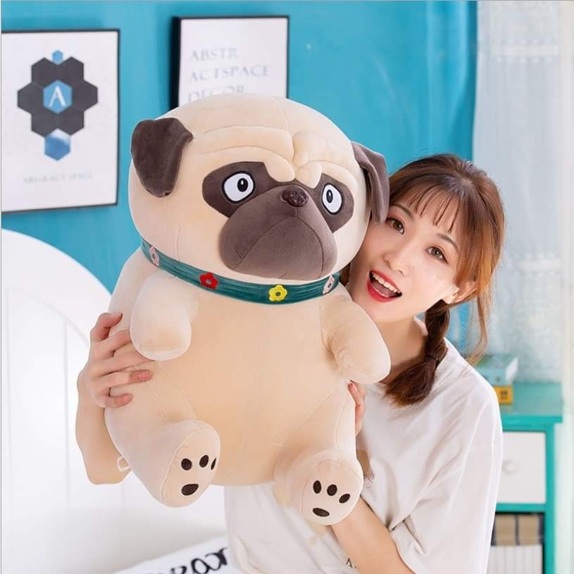 GẤU BÔNG CHÓ BULLDOG NGỒI (55 CM) GB179