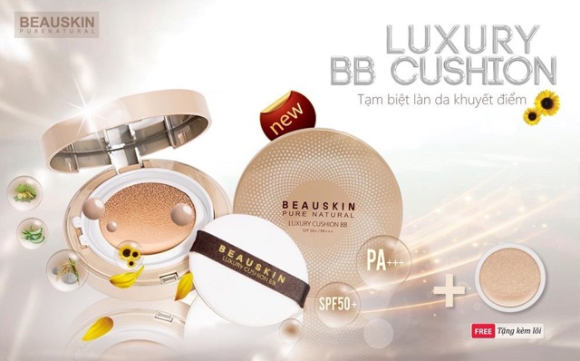 Phấn nước Beauskin Luxury Cushion BB+1 lõi thay