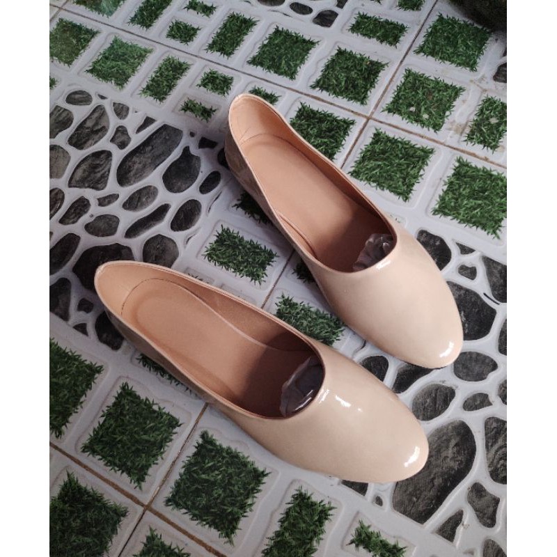 Giày búp bê size lớn big size 40 đến 43 màu da | BigBuy360 - bigbuy360.vn