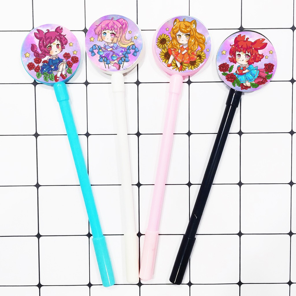 bút tròn 12 cung hoàng đạo BTI30 Bút lúc lắc cute dễ thương hoạt hình idol thần tượng