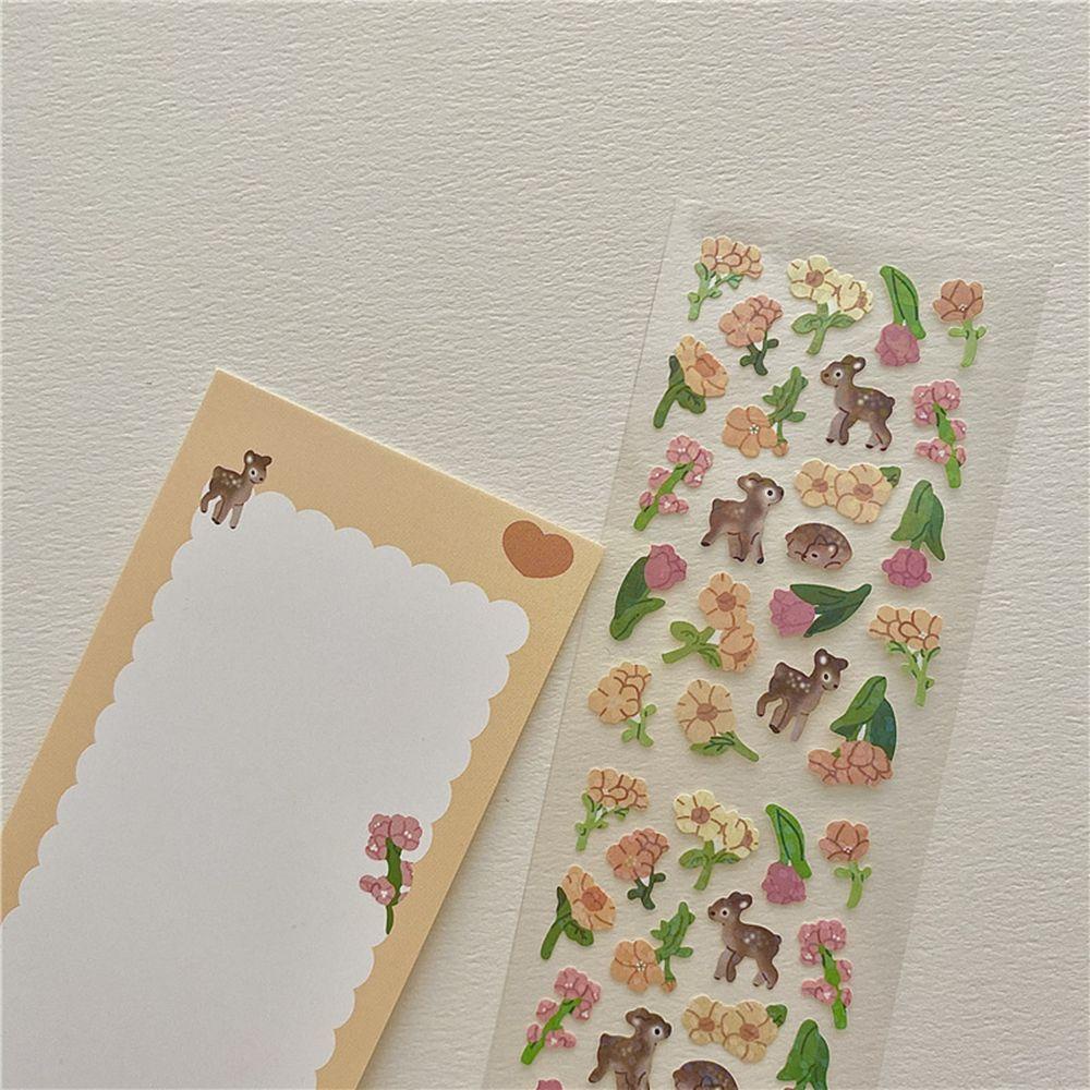 Sticker Dán Trang Trí Album Hình Hoa Hồng Dễ Thương