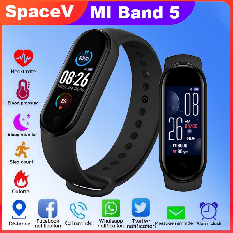 Đồng Hồ Thông Minh Xiaomi Mi Band 5 Bluetooth 5.0 Chống Nước Hỗ Trợ Theo Dõi Nhịp Tim