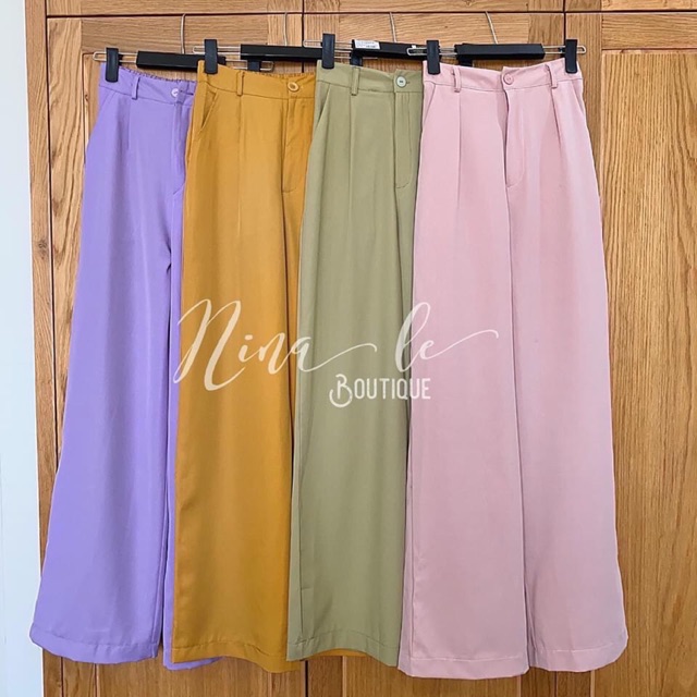 QUẦN ỐNG RỘNG LƯNG THUN