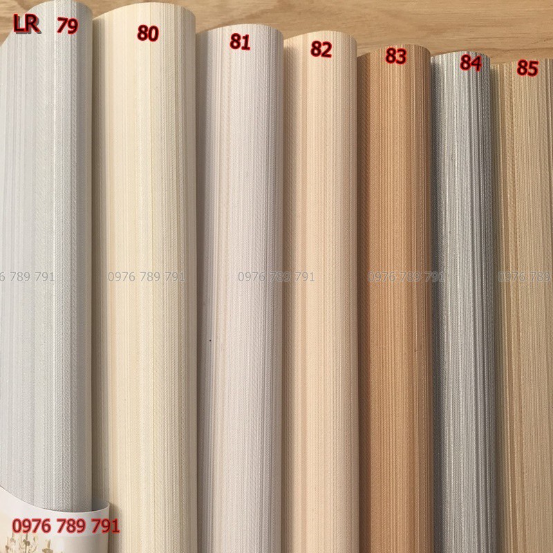10m Giấy Dán Tường Trơn Dây Chỉ Dọc Cho Phòng Ngủ, Phòng Khách, Lụa Không Keo, Nhiều Màu lựa Chọn