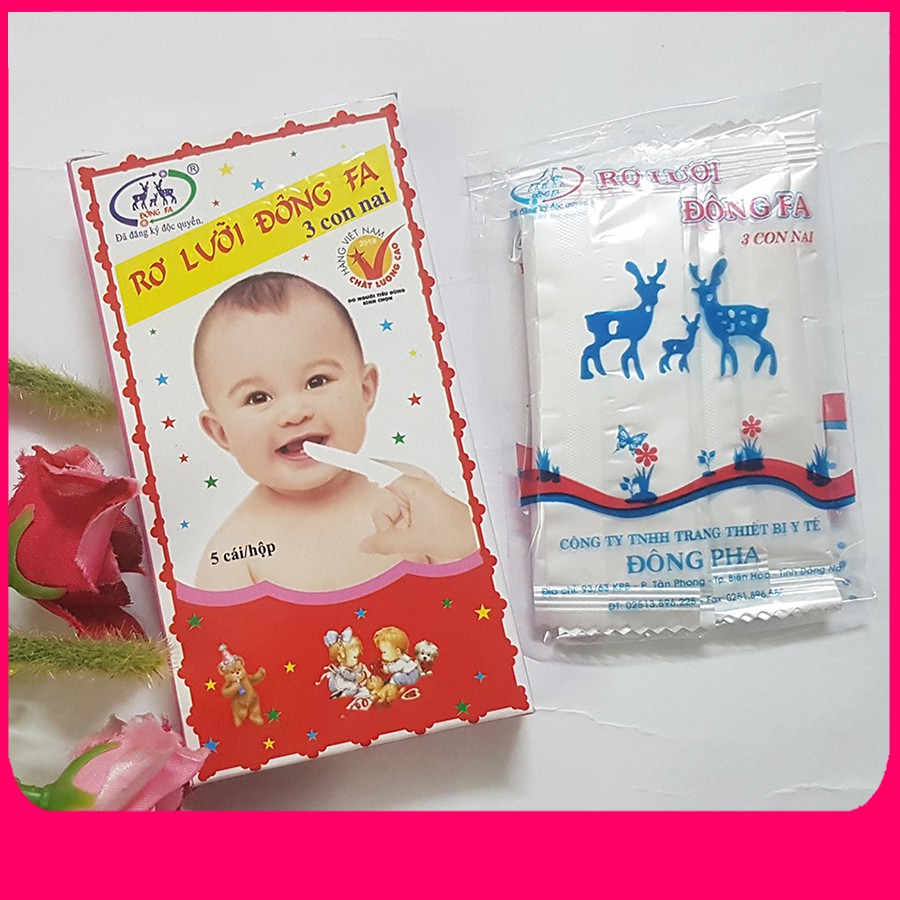 SET HỘP 50 CHIẾC RƠ LƯỠI ĐÔNG FA LÀM SẠCH KHOANG MIỆNG CHO BÉ