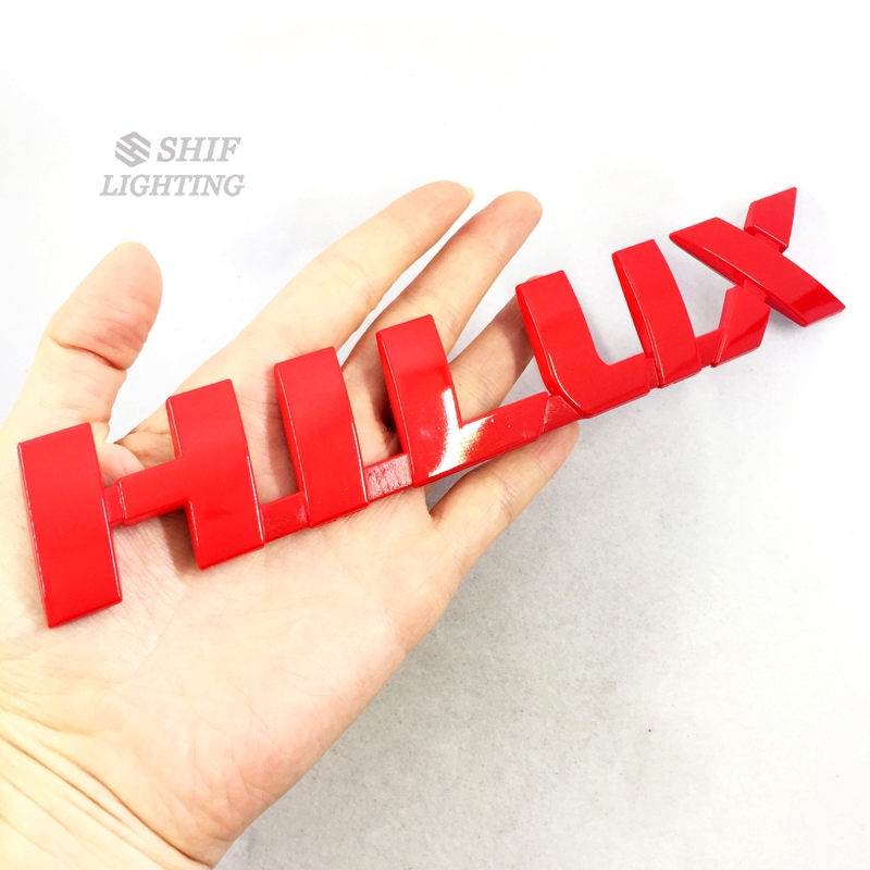 Nhãn dán trang trí xe hơi chữ logo HILUX thay thế cho Toyota