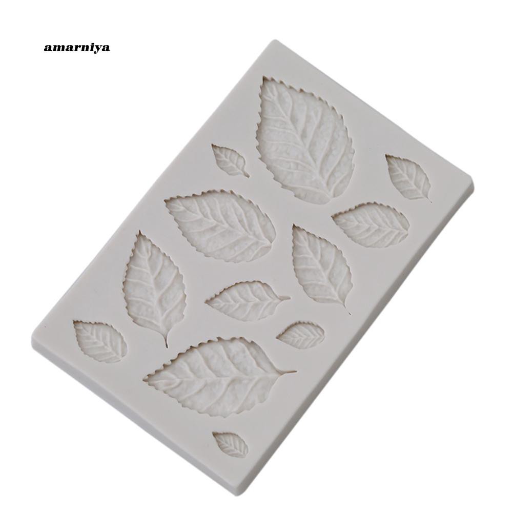 Khuôn silicon làm bánh đa năng tiện dụng hình chiếc lá sáng tạo