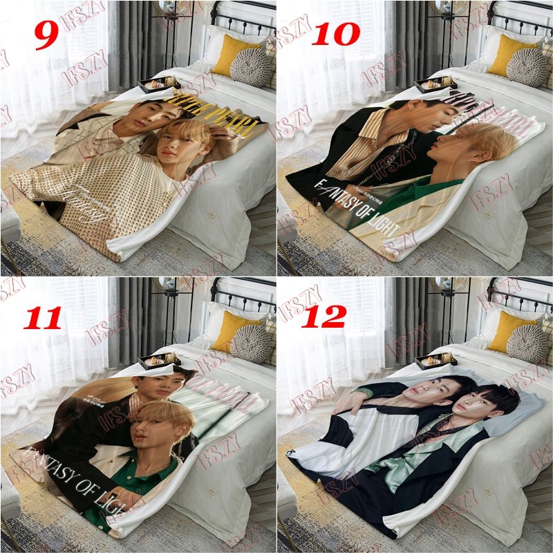 Offgun Chăn flannel Điều Hòa Không Khí hai Mặt Kích Thước Lớn jumpol Và Súng atthaphan