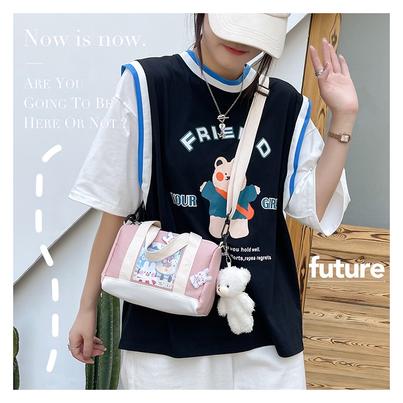 Túi Xách Đeo Vai Vải Oxford Phong Cách Thời Trang Nhật Hàn Dành Cho Nữ