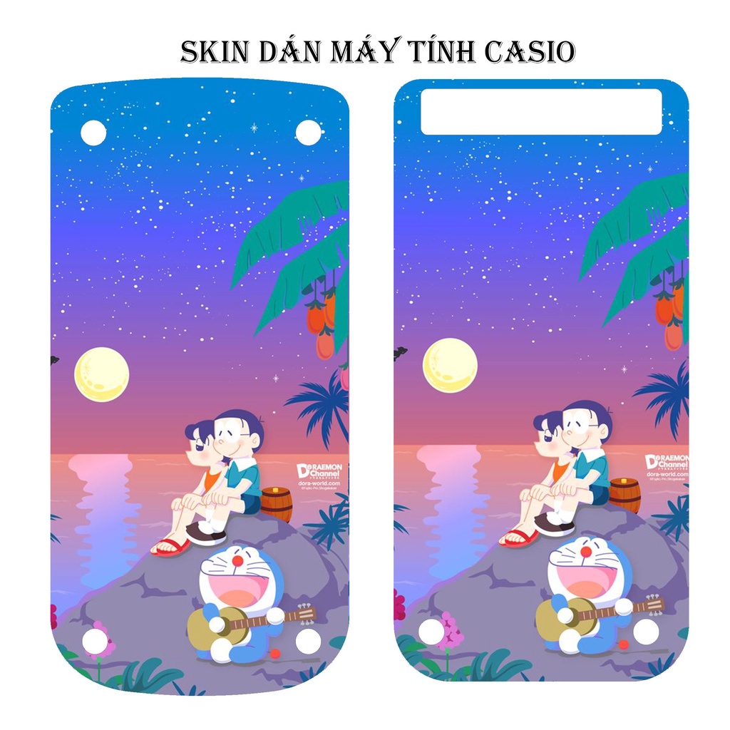 Dán máy tính Casio Fx570 fx580 dán full lưng với nắp - in hình theo yêu cầu của khách hàng - thích ảnh gì cũng được