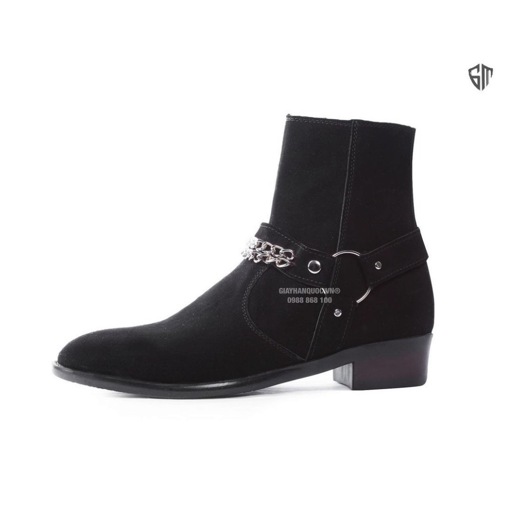 Harness Boots thời trang nam chất liệu da bò nguyên tấm | BigBuy360 - bigbuy360.vn