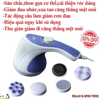 SỐC SALE Máy Massage Cầm Tay Relax & Spin Tone 5 Đầu ( Bin Store 24h )