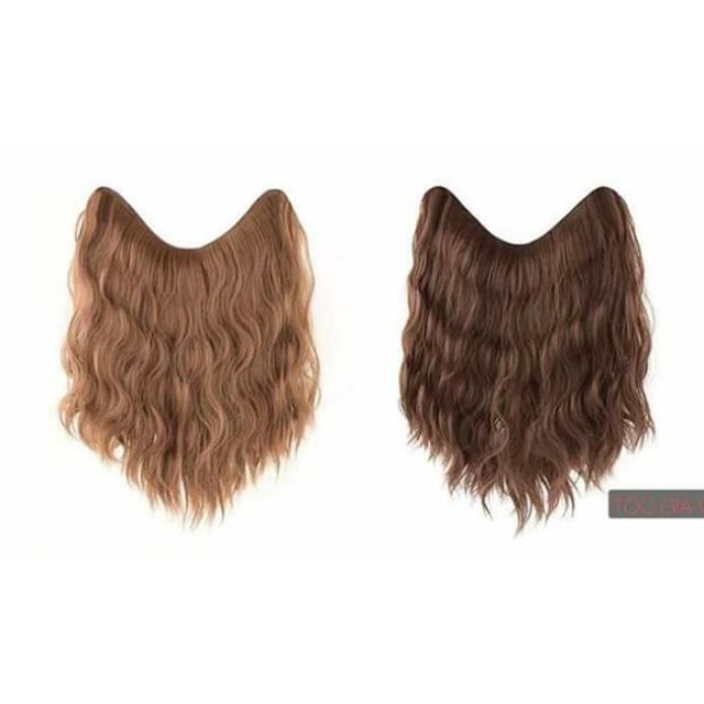 Tóc kẹp v xù ngắn
