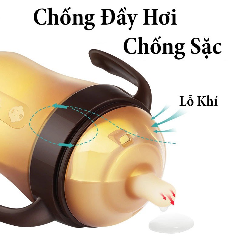 Bình sữa Kamidi Silicon 150ml ,250ml Chính Hãng cho trẻ sơ sinh, chống sặc cho bé, giúp bé tập bú bình, cai sữa mẹ