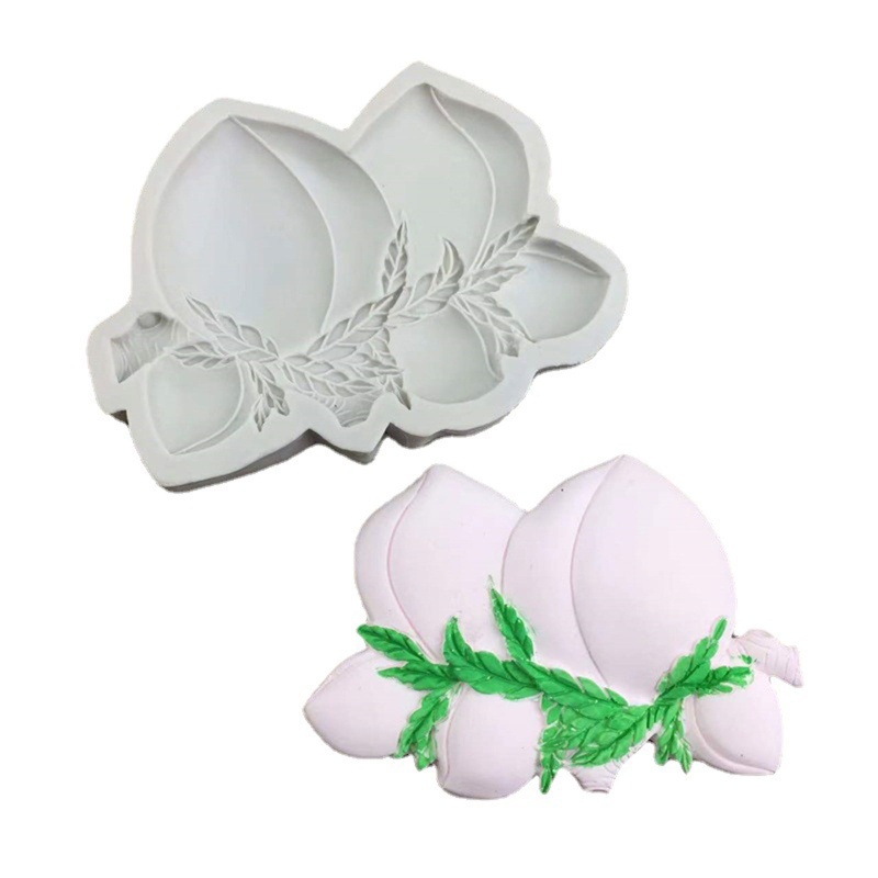 Khuôn Silicone Làm Bánh Hình Quả Đào
