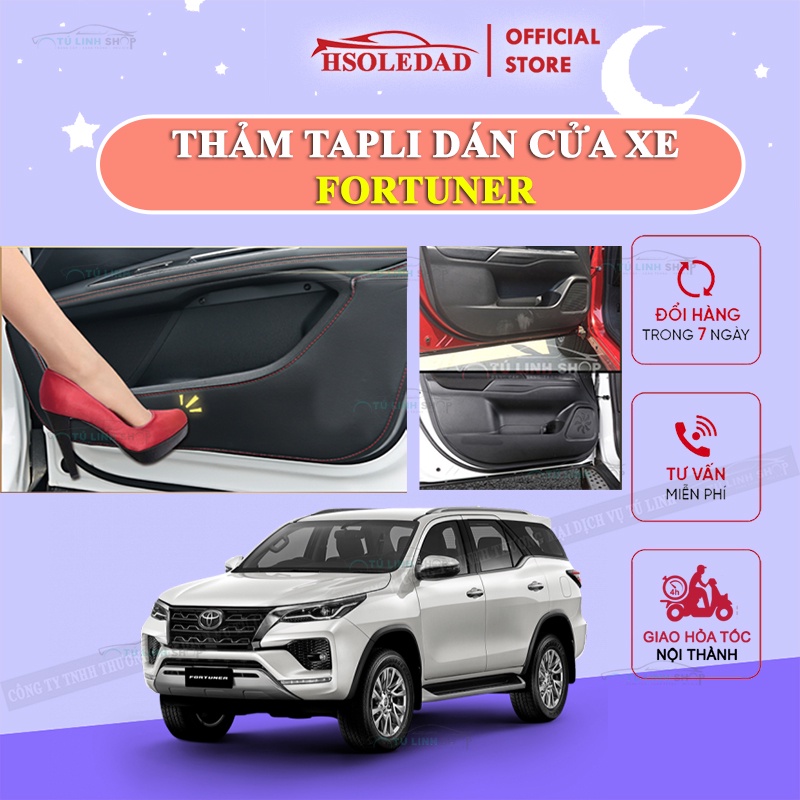 Bộ 4 Thảm Tapli FORTUNER 2017-2019 dán cánh cửa chống trầy xước xe