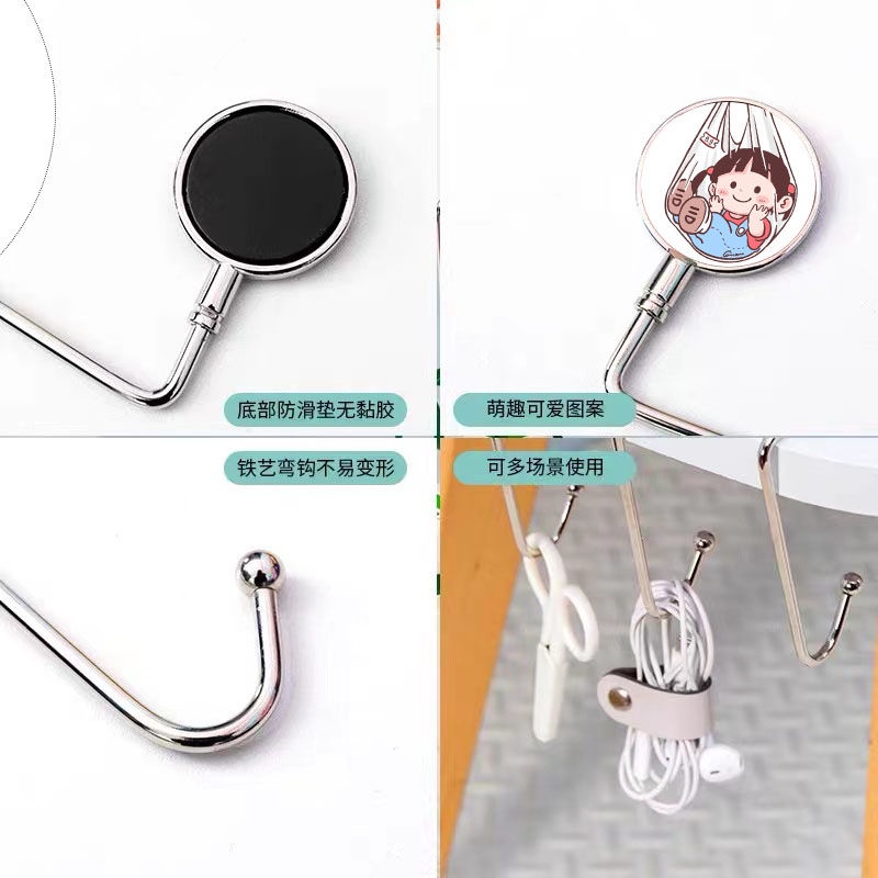 Set 3 Móc Treo Ba Lô/Túi Xách Đa Năng Chịu Được Sức Nặng Không Đục Lỗ Không Đục Lỗ Đa Năng Dùng Trong Nhà/Ký Túc Xá/Ký Túc Xá