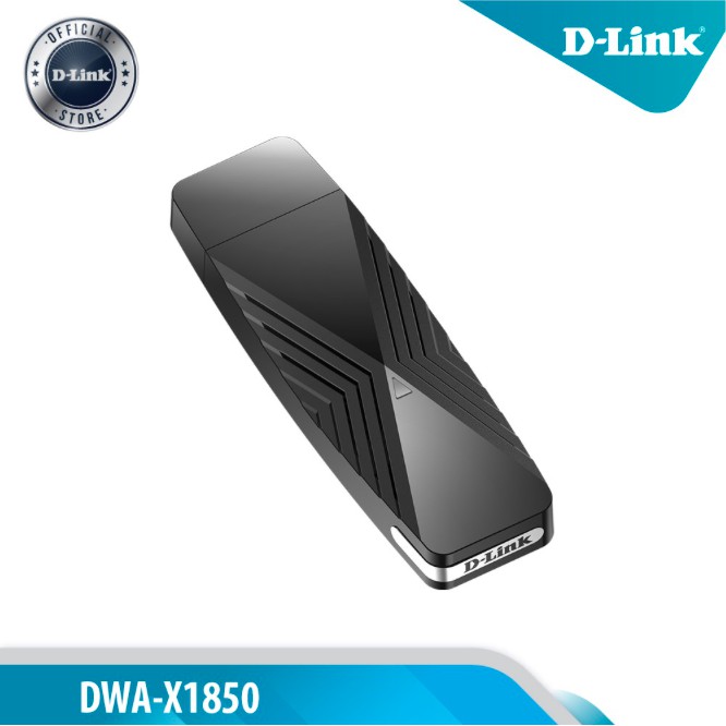 Bộ thu sóng Wi-Fi cổng USB chuẩn Wi-Fi 6 (802.11ax) tốc độ AX1800 - D-LINK DWA-X1850