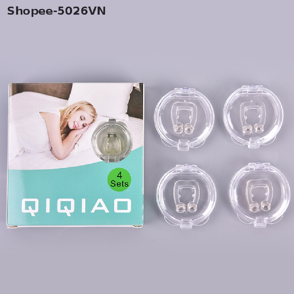 [flood] Kẹp Mũi Silicon Từ Tính Chống Ngáy Khi Ngủ Yên Tĩnh (f)