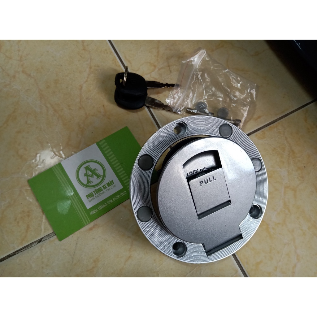 Nắp Âm tròn xăng xe ba bánh có khóa hàng cao cấp