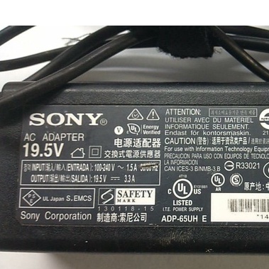 Sạc laptop sony vaio 19.5V - 3.3A loại zin hãng