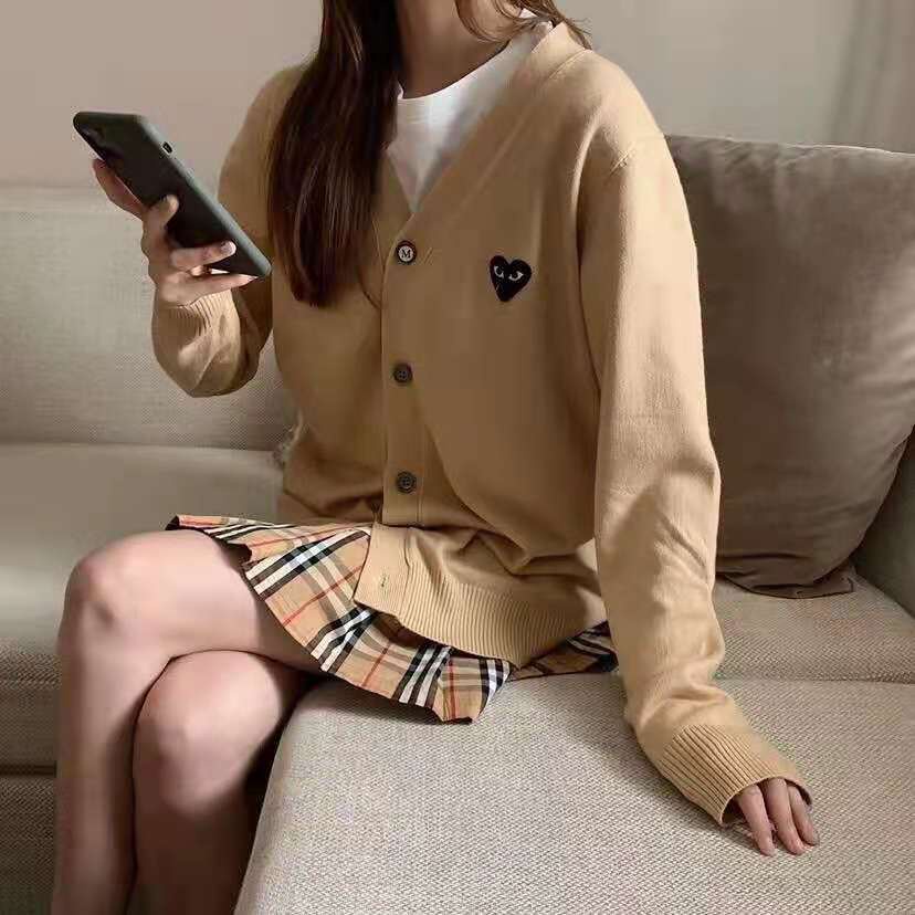 Áo khoác cardigan dáng rộng cổ chữ V thời trang cho nữ