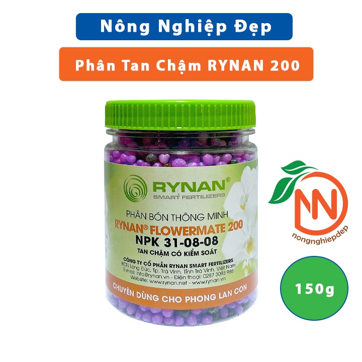 RYNAN 200 150g - NPK 31-08-08 - Phân Tan Chậm Có Kiểm Soát