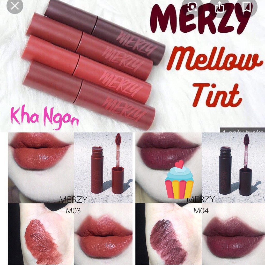 (NEW 2020)Son Kem Lì, Siêu Mịn Merzy Bite The Beat Mellow Tint 4g | BigBuy360 - bigbuy360.vn