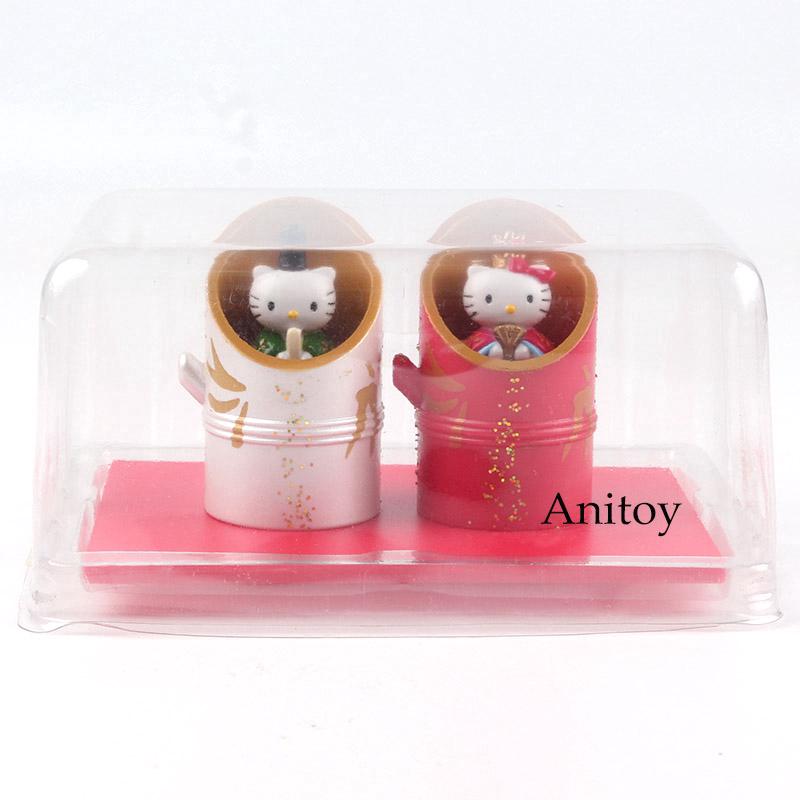Set 2 mô hình Hello Kitty đồ chơi dễ thương
