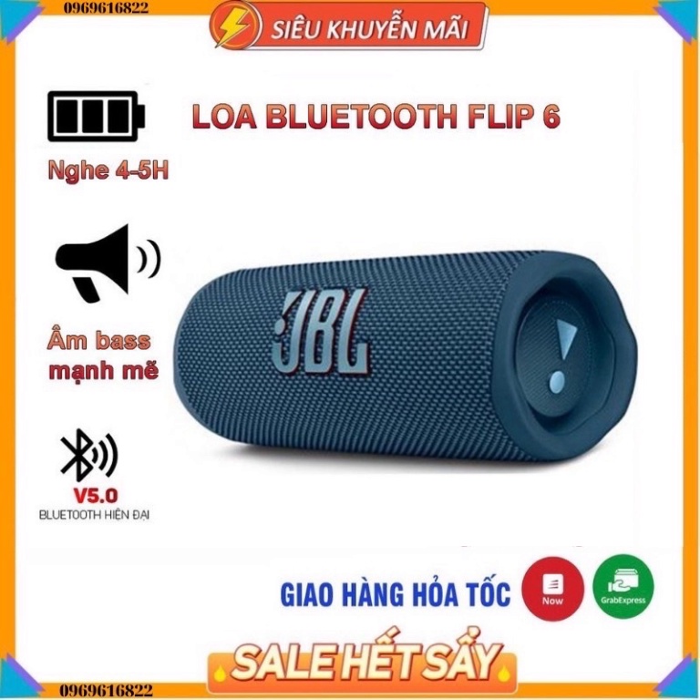 Loa Bluetooth Flip 6 Mẫu Mới Nhất - Loa Bass Mạnh Sâu, Treble Rời - Bảo hành 12 tháng Senko.shop05