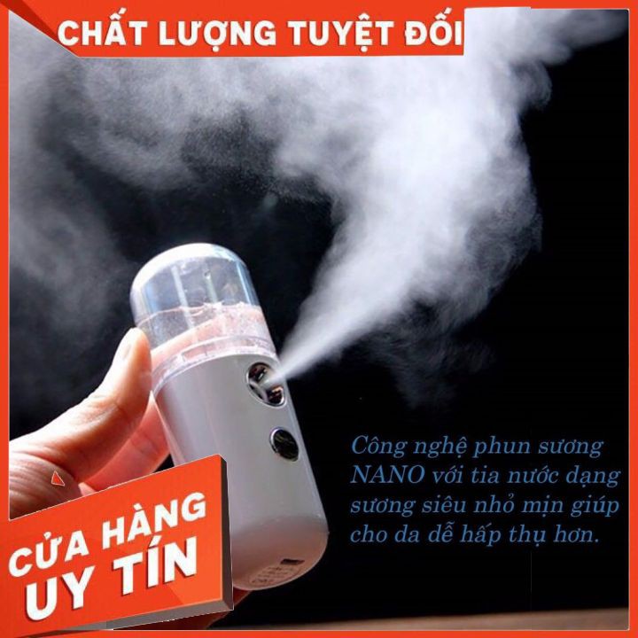 Máy Xông Hơi Mặt - Phun Xương Nano Mini Cầm Tay - Dưỡng Da Cấp Nước #PhunSuongNano