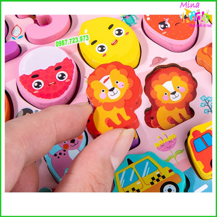 Đồ Chơi Bảng Chữ Cái Câu Cá Xếp Hình Montessori Đa Năng - Được Tùy Chọn Phân Loại