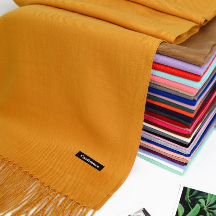 Khăn Choàng Cổ Cashmere 70 x 200 cm Tua Rua Cao Cấp Mềm Mịn khăn Quàng Cổ Dạ Len Thời Trang Nữ Nhiều Màu.(TT2337)