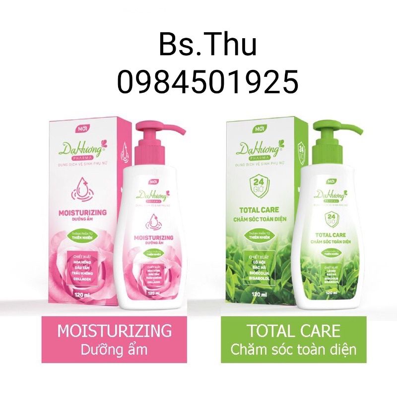 DẠ HƯƠNG TOTAL CARE chăm sóc toàn diện - MOISTURIZING sáng hồng tươi trẻ, tự tin hấp dẫn (chai vòi 120ml)