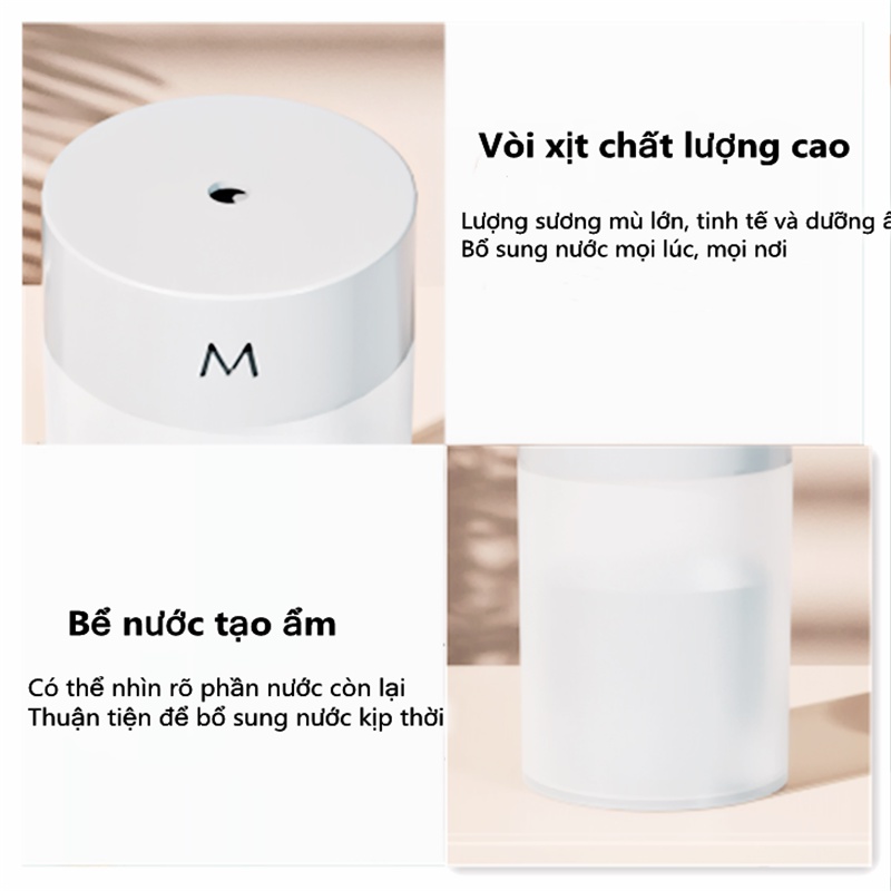 Máy phun sương tạo ẩm có đèn chất lượng cao thiết kế đa năng，Máy tạo ẩm mini