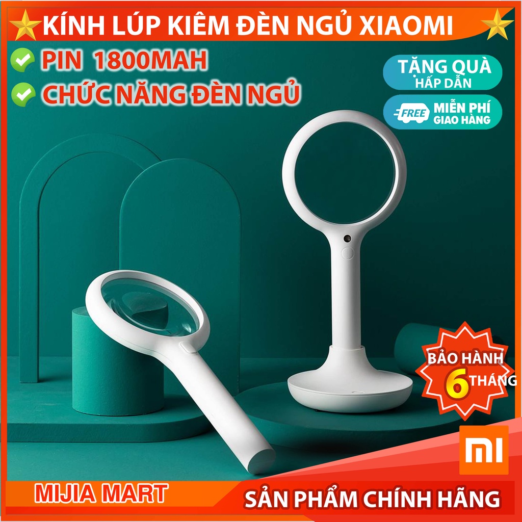 ✅ Kính lúp cầm tay thông minh Xiaomi Xiaoda. Kính lúp có đèn led đa năng đèn ngủ pin 1800mah