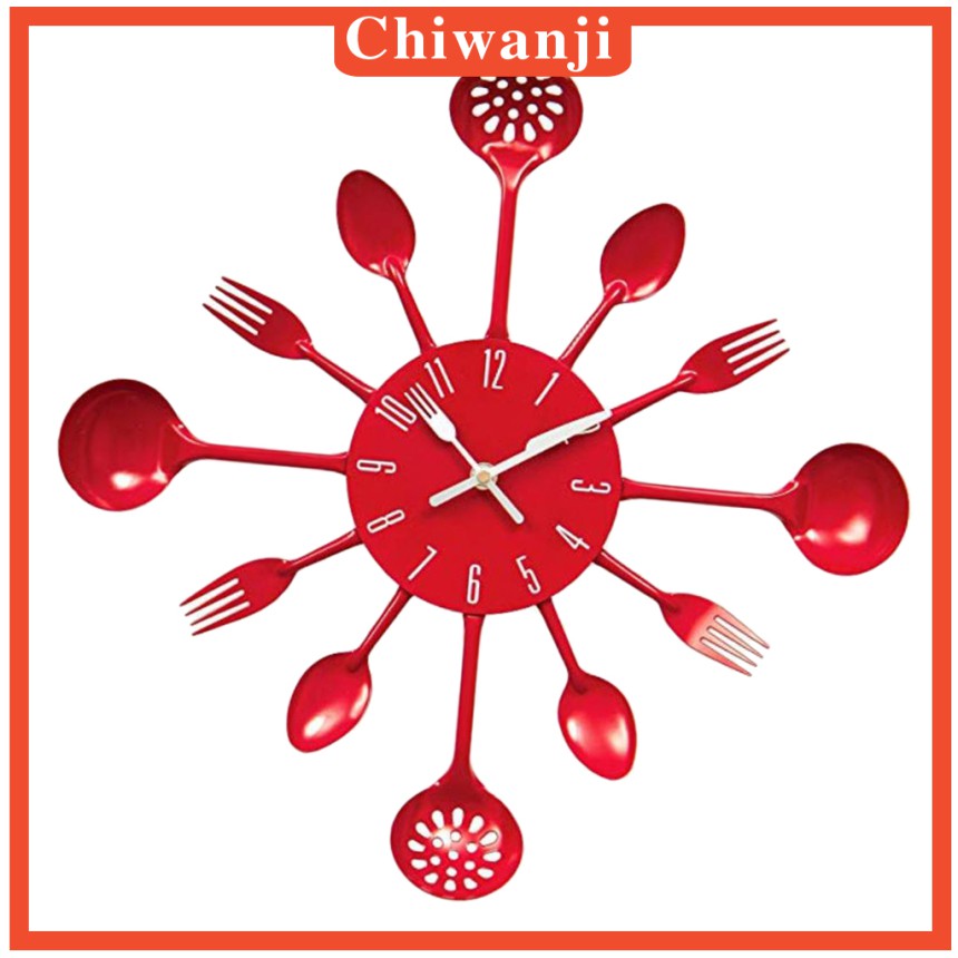 [CHIWANJI] Stainless Steel Wall Clock Decorative Wall Mounted Hanging Watch Home Decor