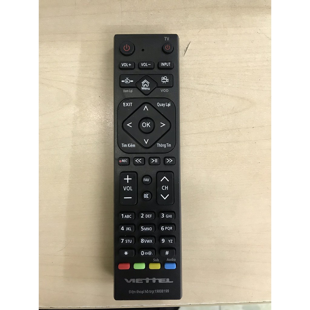 Điều khiển Viettel - Remote đầu thu Viettel Hàng chính hãng giá rẻ nhất