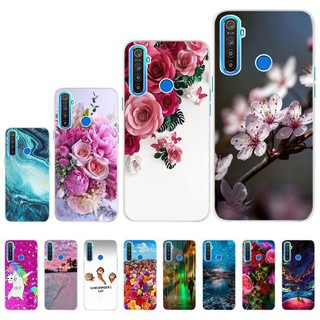 Ốp điện thoại silicone mềm in hình hoa dành cho Realme 5 5i 5s 6i Oppo Realme 5 Rmx1911 Realme5 Pro Rmx1971
