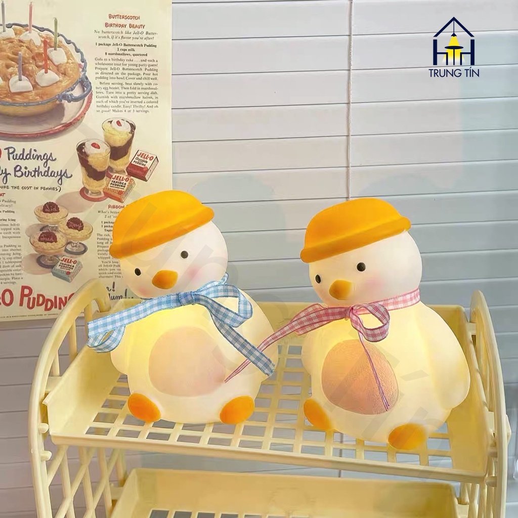 Đèn LED hình con vịt trang trí decor phòng ngủ tiện dụng làm quà tặng NOEL , lễ , TẾT Sundecor