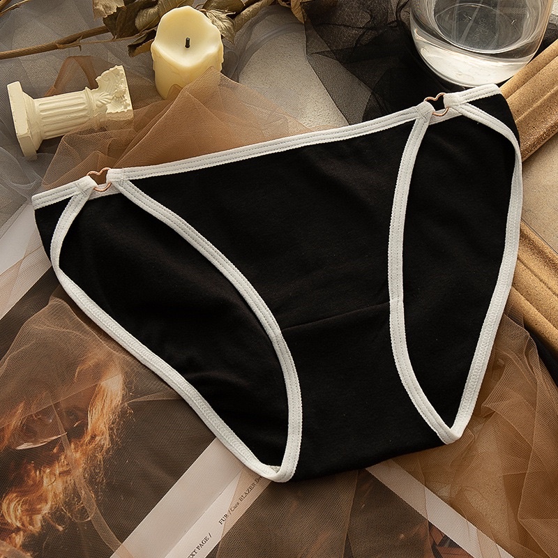 Quần lót cotton viền màu