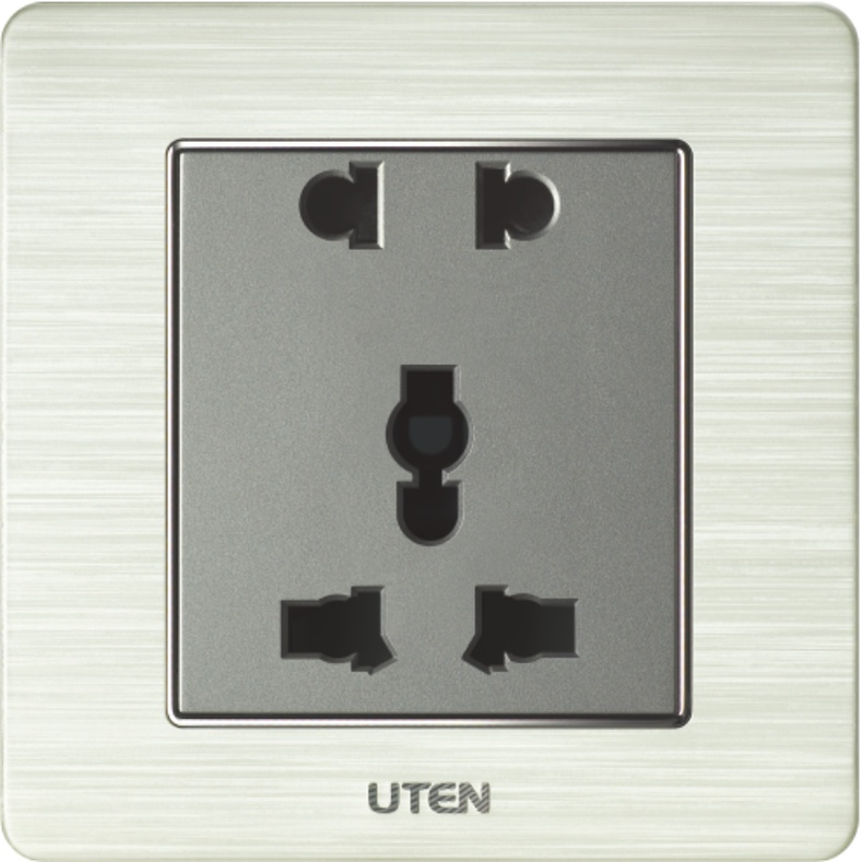 Bộ ổ cắm điện 2 chấu và 3 chấu uten V6.0GZ