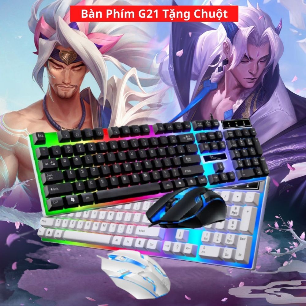 [Tặng Chuột] Bàn Phím Gaming Full LED 7 Màu Ấn Tượng,  Bảo hành 12 tháng, lỗi 1 đổi 1