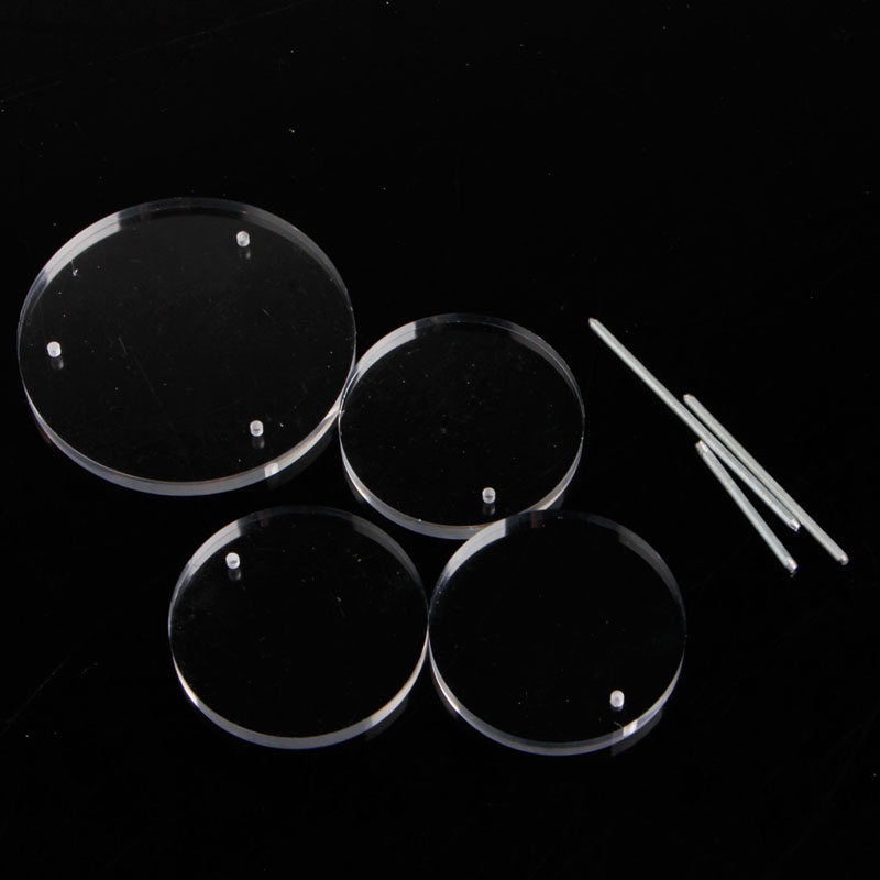 Giá Đỡ Trưng Bày Trang Sức Bằng Acrylic Hình Tròn Tiện Dụng Ốp