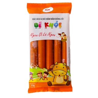 XÚC XÍCH ĂN LIỀN BÉ KHỎE VỊ BÒ HẦM/ HEO HẦM 5 CÂY X 21G