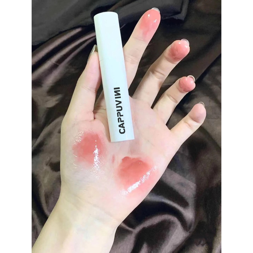 Son Bóng Lì CAPPUVINI Dưỡng Ẩm Môi Mềm Mịn Zero Makeup Sense Series Mirror Lip Glaze CP24