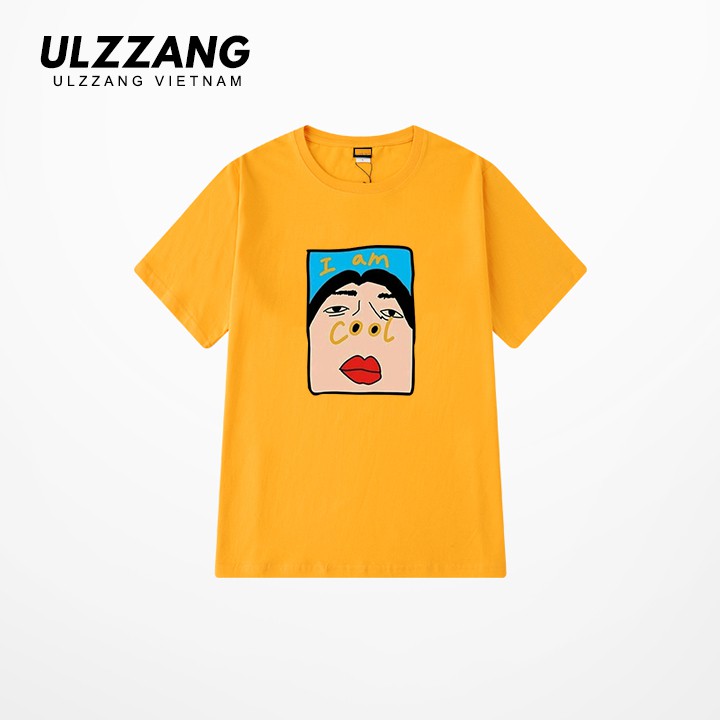 Áo thun tay lỡ ULZZANG 100% cotton dáng unisex form rộng in hình i am cool | BigBuy360 - bigbuy360.vn