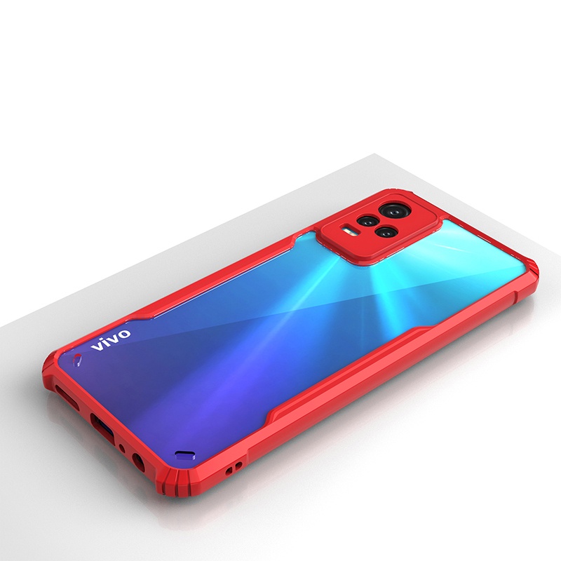 Ốp điện thoại acrylic màu trong suốt cho VIVO Y21 Y21S Y33S Y20 Y20i Y20S G Y20A Y20G Y20T Y12S Y12A 2021 Y50 Y30i Y31